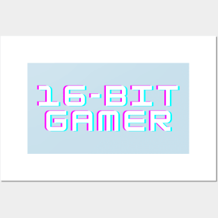 16-bit gamer Posters and Art